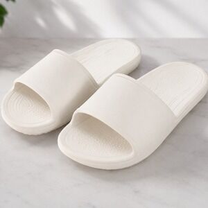 Crocs Classic Slide‎ White Monochrome Waterproof Comfort Pool Beach Sandals W5